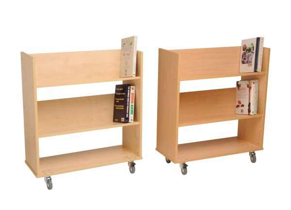 Single Sided Book Trolley | Educational Library Furniture | United Kingdom