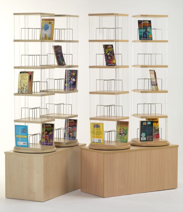 High Double CD Library Spinner | Education Library Furniture | United Kingdom